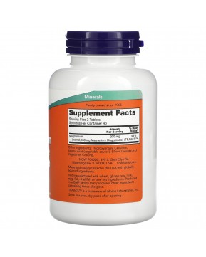 NOW Foods, Глицинат магния, 180 таблеток